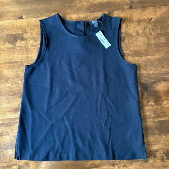 J. Crew Black Classic Minimalist Style Sleeveless Blouse Size S - Picture 4 of 9